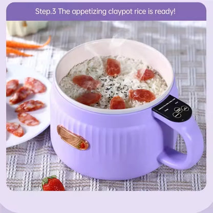 Portable Electric Hot Pot – Mini Rice Cooker & Noodle Maker